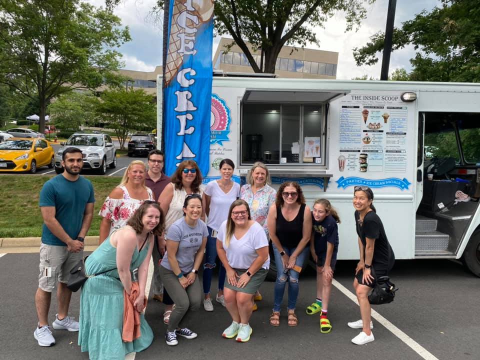 A visit from the ice cream truck!