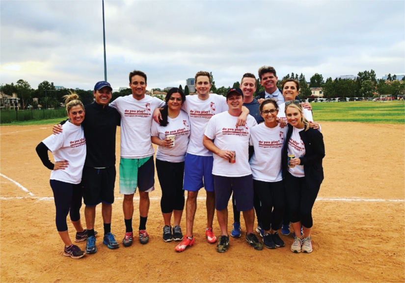 JLL participated in our first Kickball league in the spring!