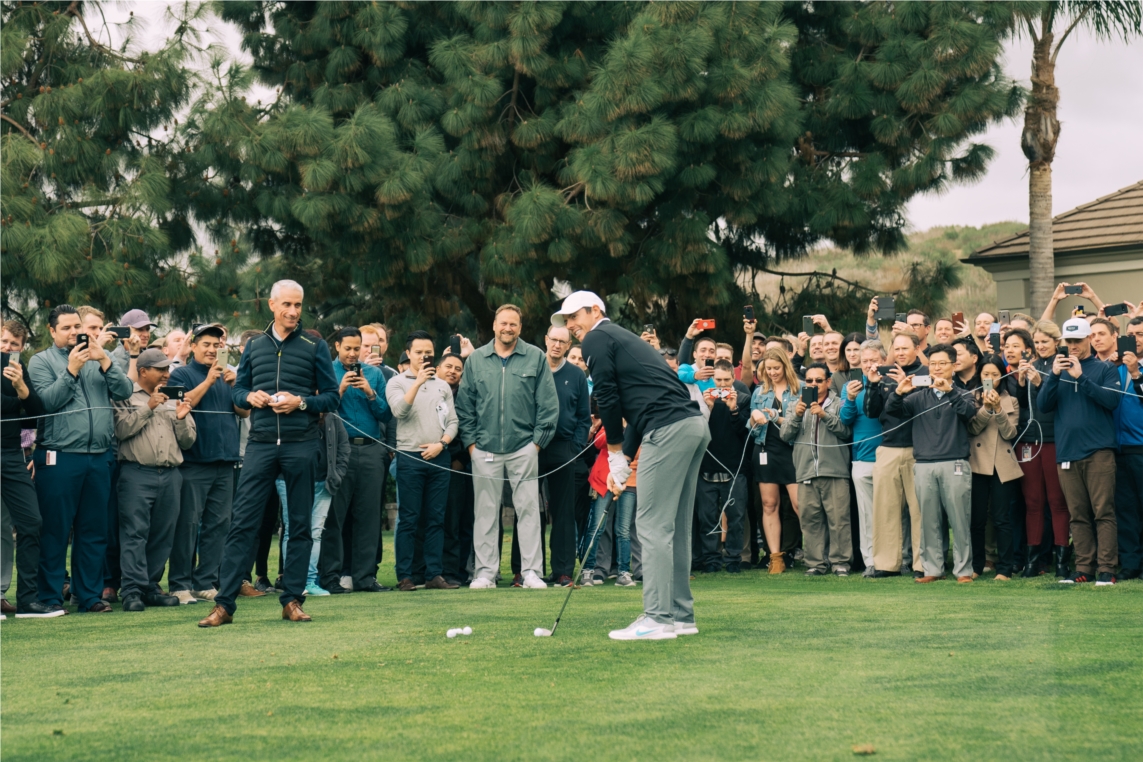 Rory McIlroy visits Team TaylorMade