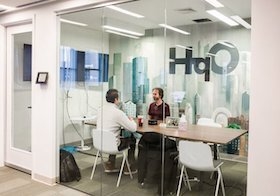 An HqO conference room.