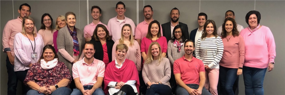 MMA employees show their support for breast cancer awareness by donning pink in October.