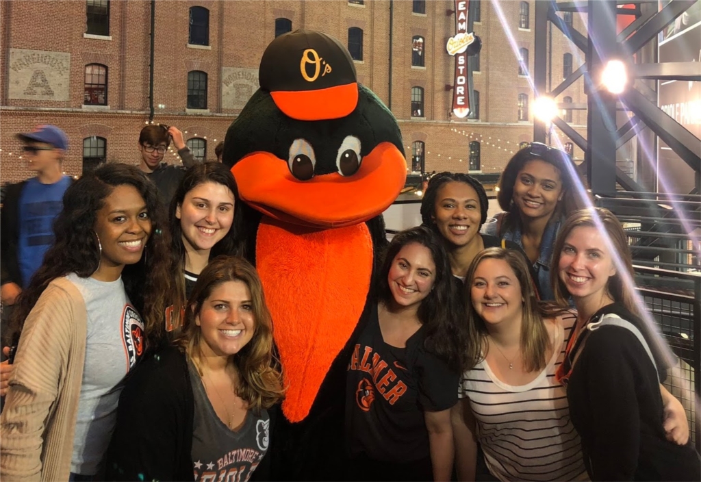 Staff outing to an O's game. 