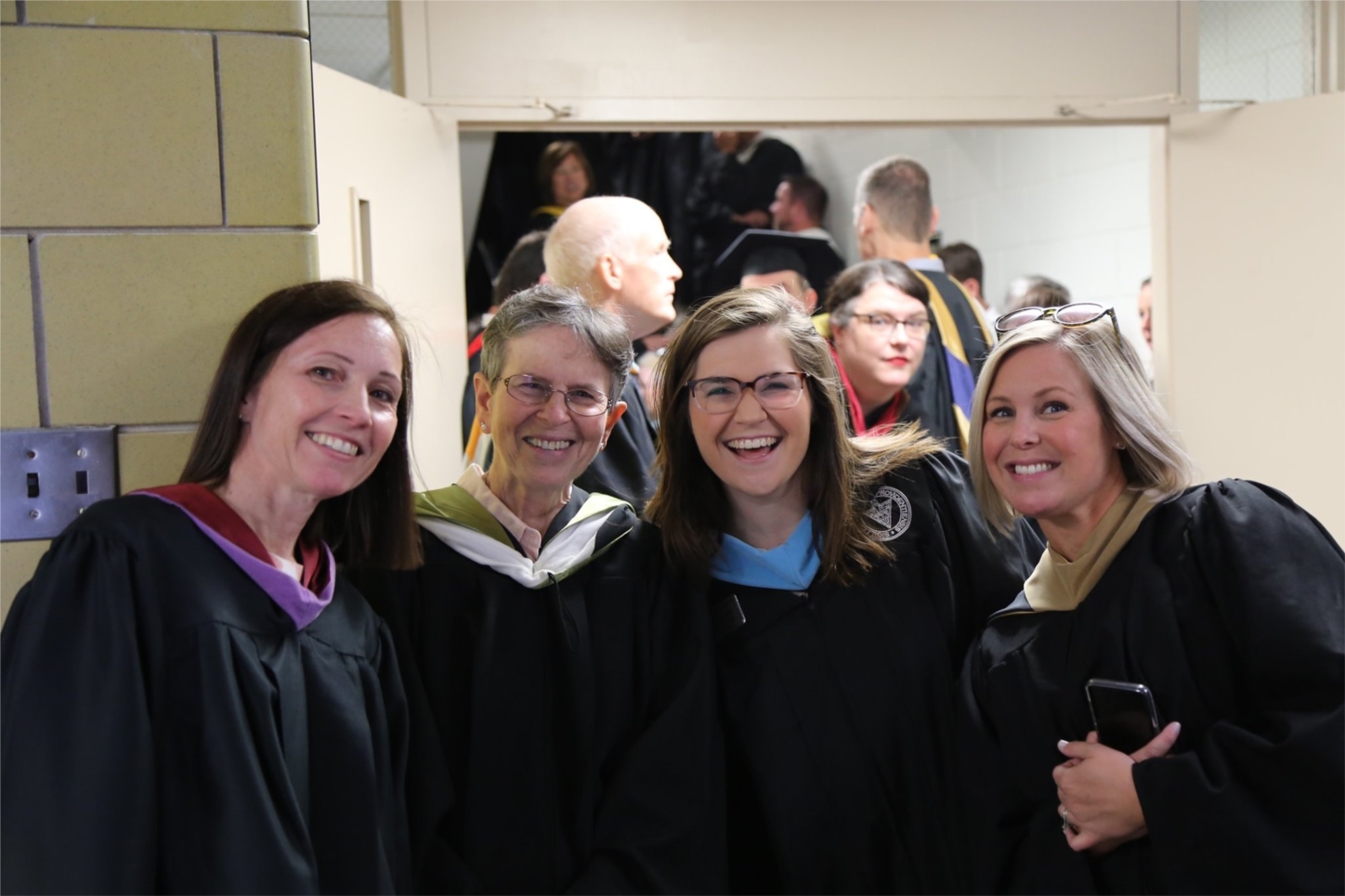 Faculty at graduation