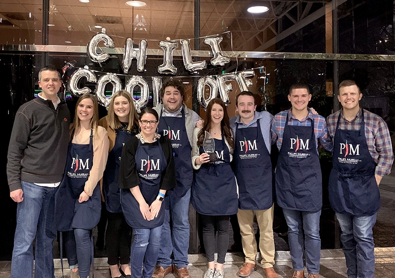 Phillips Murrah attorneys participate in the 2020 OCBA Chili Cookoff in February.