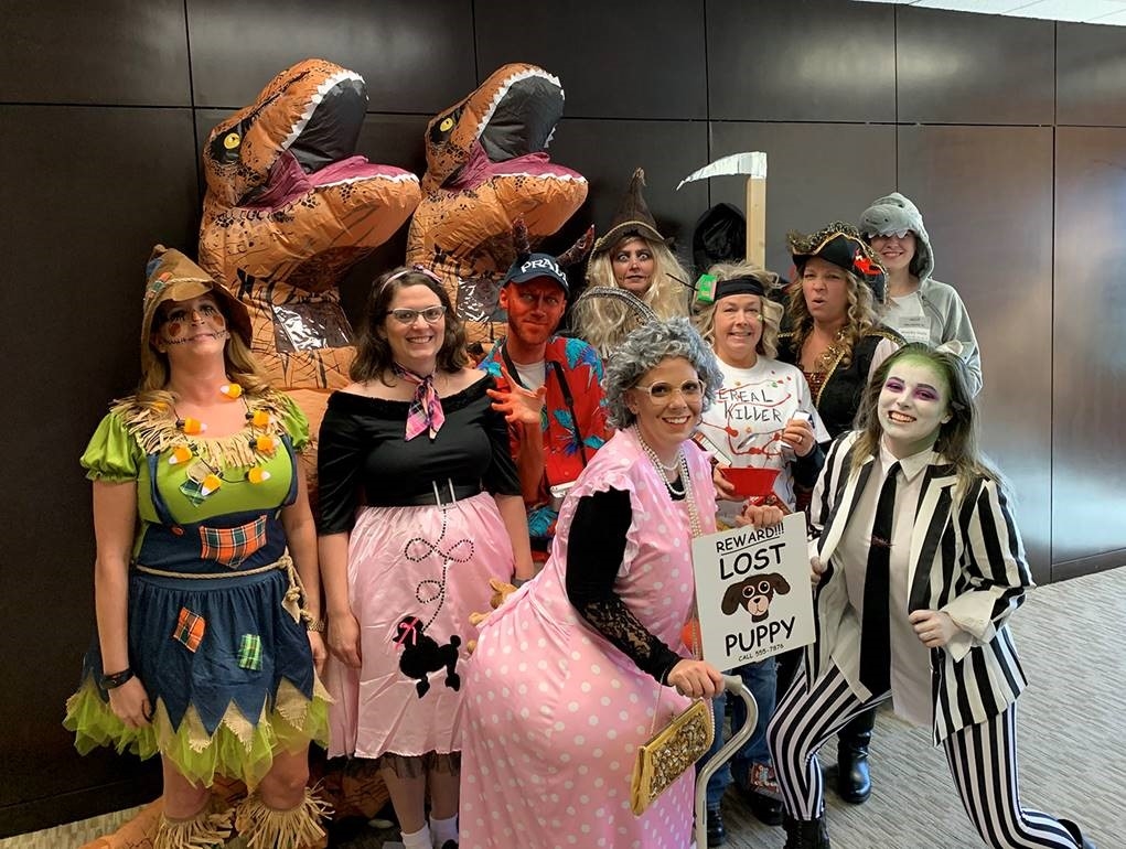 Employees at Phillips Murrah celebrated Halloween 2019 by competing in a costume contest as part of the Firm's annual efforts to raise money for Oklahoma Regional Food Bank.