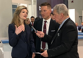 Anne Perrault and Zach Harris speak with GlobeSt at ICSC RECon