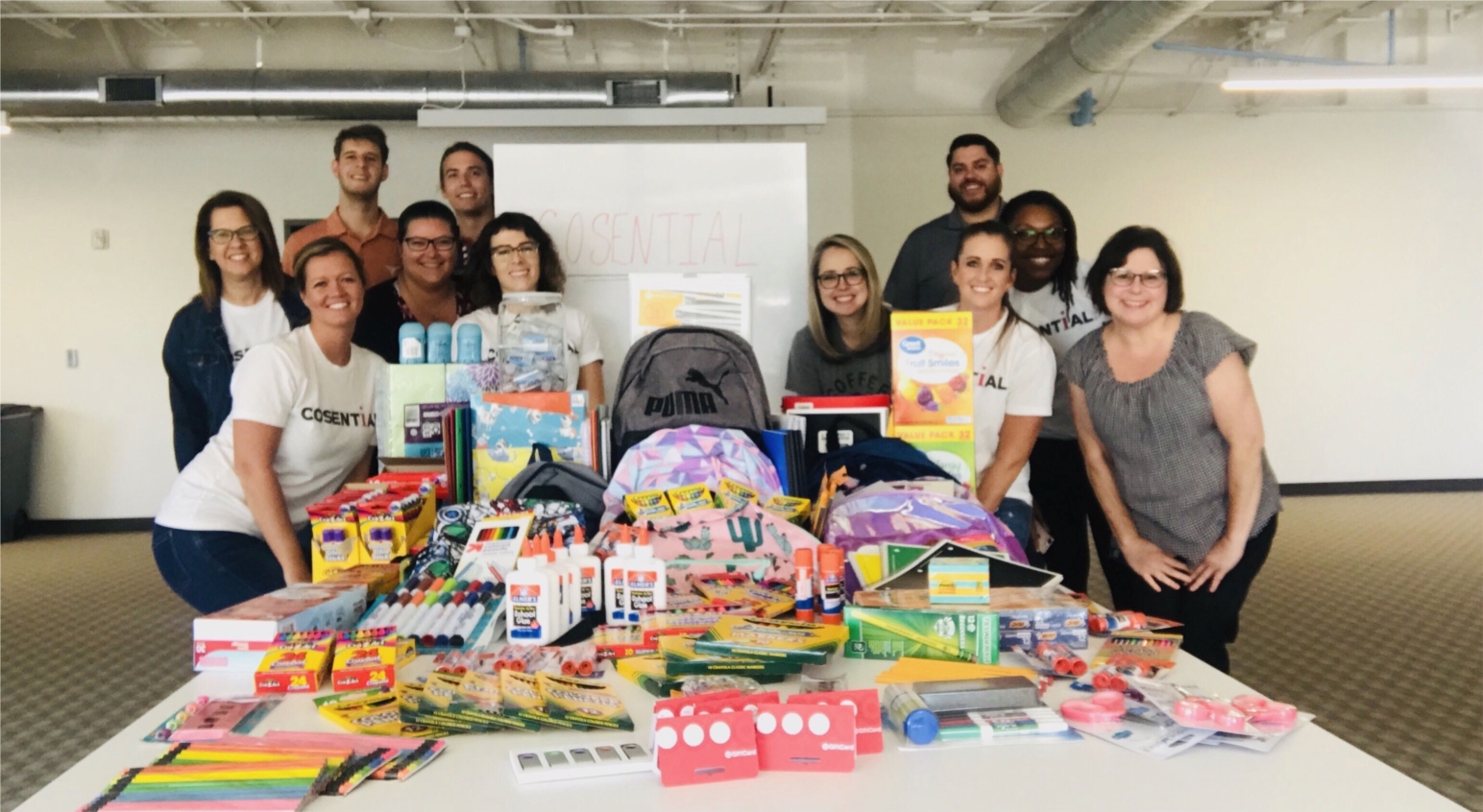 School Supply Drive for local nonprofit. 