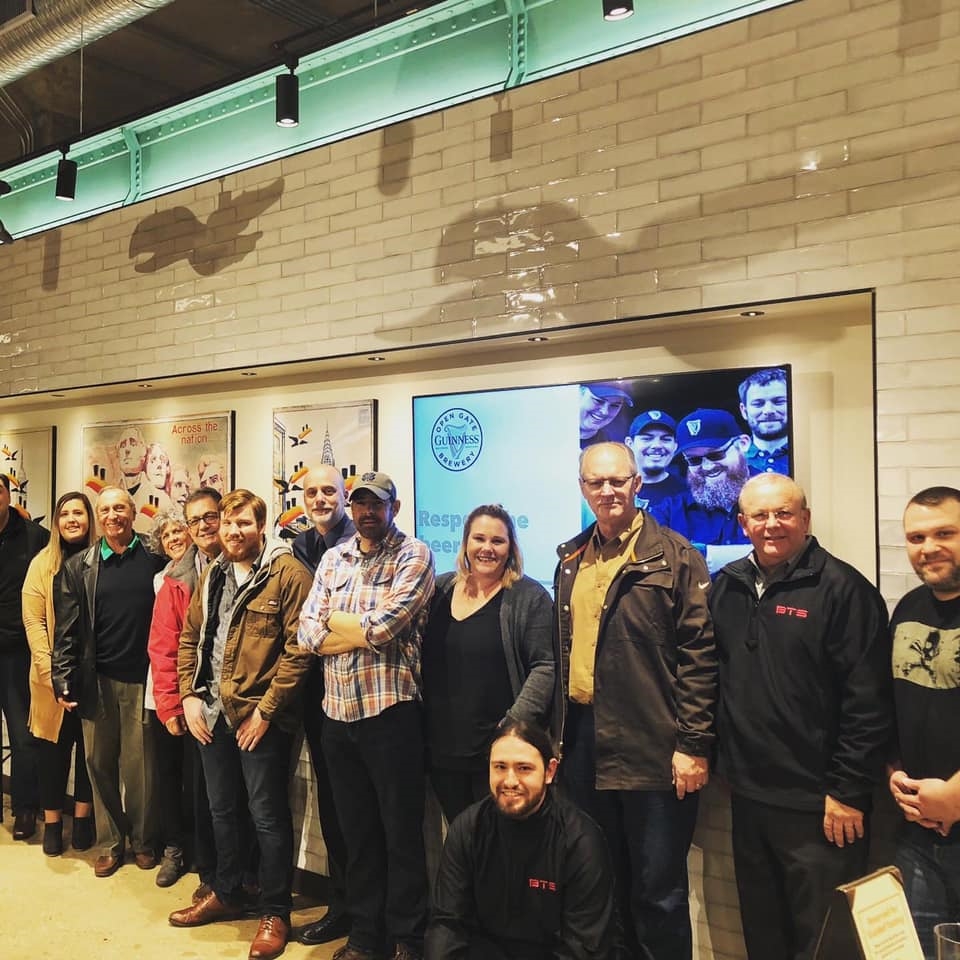 Holiday Employee Appreciation gathering 2019 - Guinness Brewery Tour and Happy Hour.
