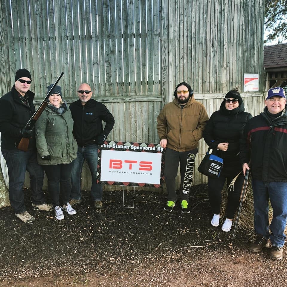 BTS team at the Snow Owl Clay Shooting Fundraiser