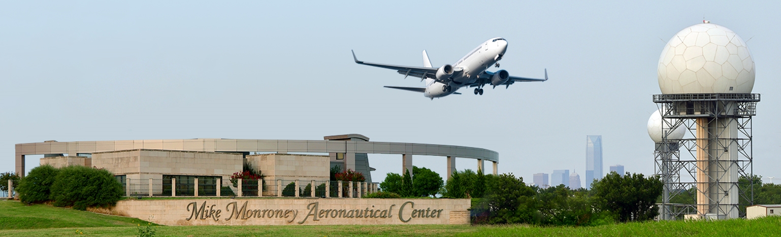 Entrance to the FAA Mike Monroney Aeronautical Center Facilities