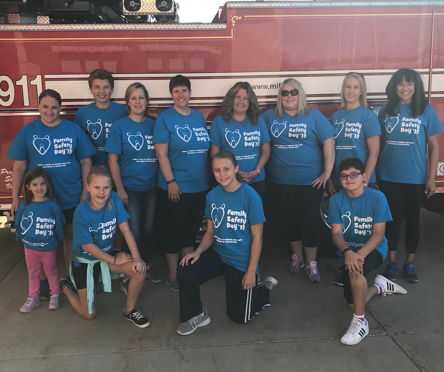 Family Day - a partnership with the local fire department to teach kids and families the importance of safety and having an evacuation plan in the event of an emergency.