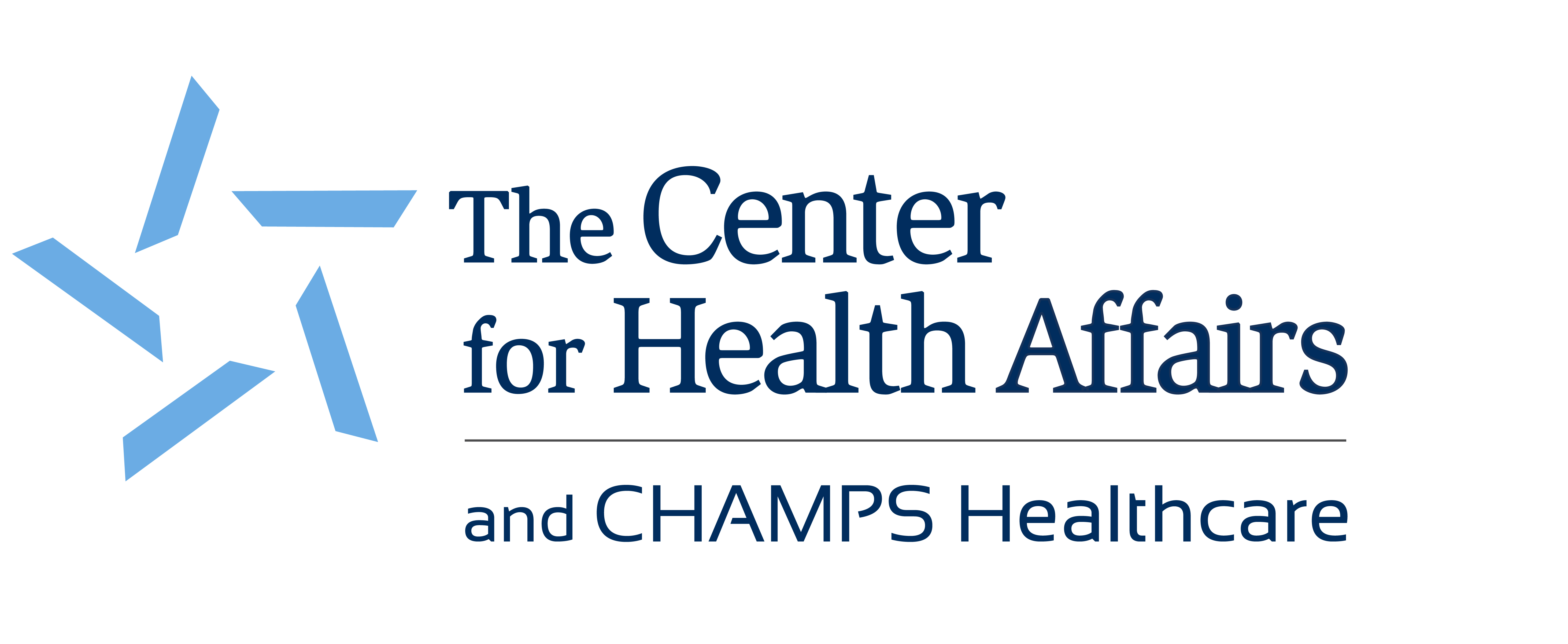 The Center for Health Affairs & CHAMPS Healthcare logo