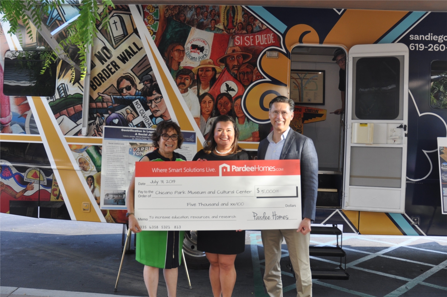 Pardee Homes Sponsorship (the Design Studio covered the costs of backpacks and school supplies as a charitable giving event)