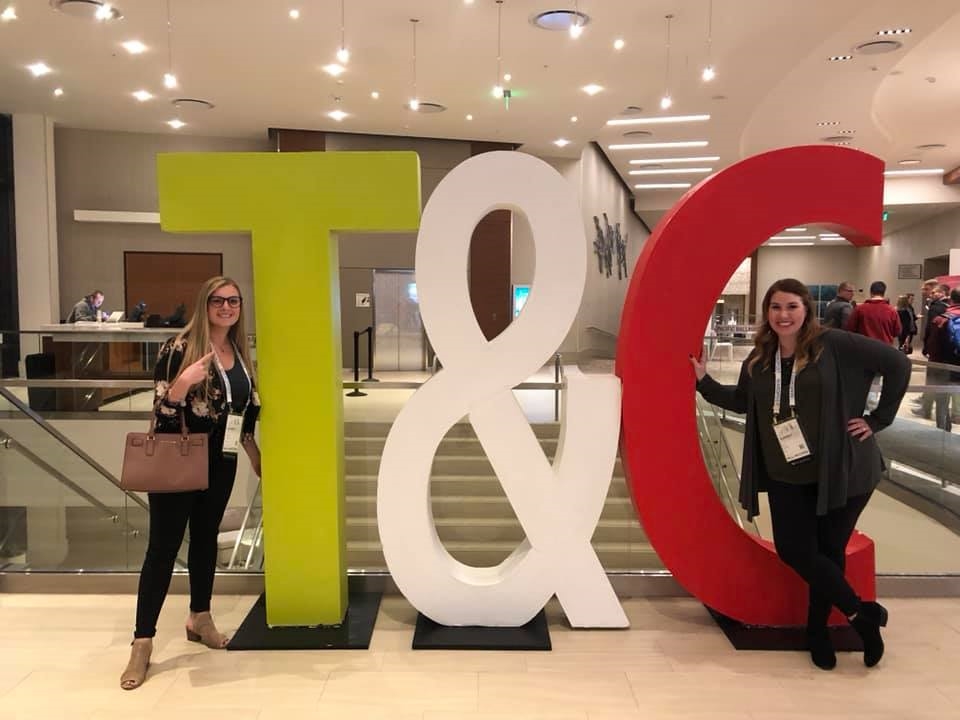 ZURIXX PRIORITIZES OUR EMPLOYEE'S CAREER DEVELOPMENT AND COVERS THE COST ASSOCIATED WITH ATTENDING AND TRAVELING TO CONFERENCES OR TRAINING. HERE ARE TWO OF OUR MARKETING TEAM MEMBERS AT THE 2019 TRAFFIC AND CONVERSION SUMMIT!