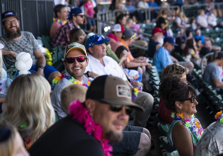 Young Automotive Group company party at an Ogden Raptors baseball game, August 2019