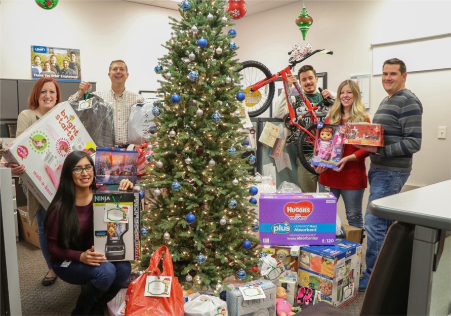 Orbit associates become Santa's Elves as we give generously to our own associates who find themselves in need during the Christmas season.