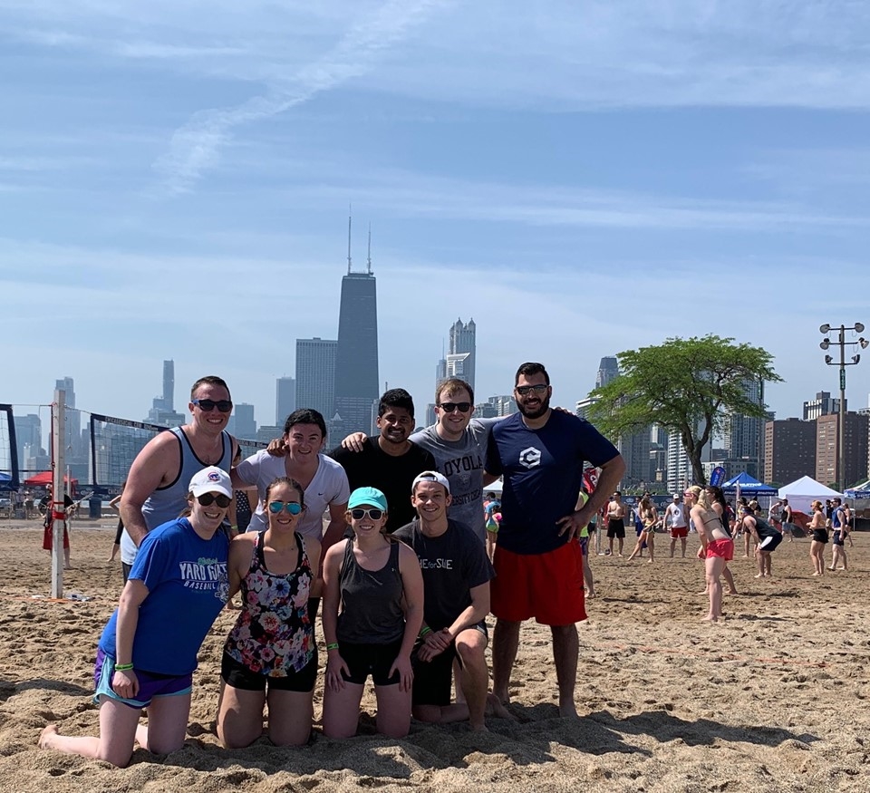 Teams that play together, stay together! Clarity Insights at the 6-Pack Volleyball Tournament hosted by Chicago Sport and Social Club.