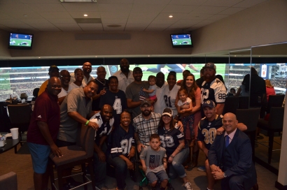 BEAT Sponsored 3 wounded warriors and their families to join them in a VIP SkyBox at Cowboys Stadium and meet three Dallas Cowboy legends.