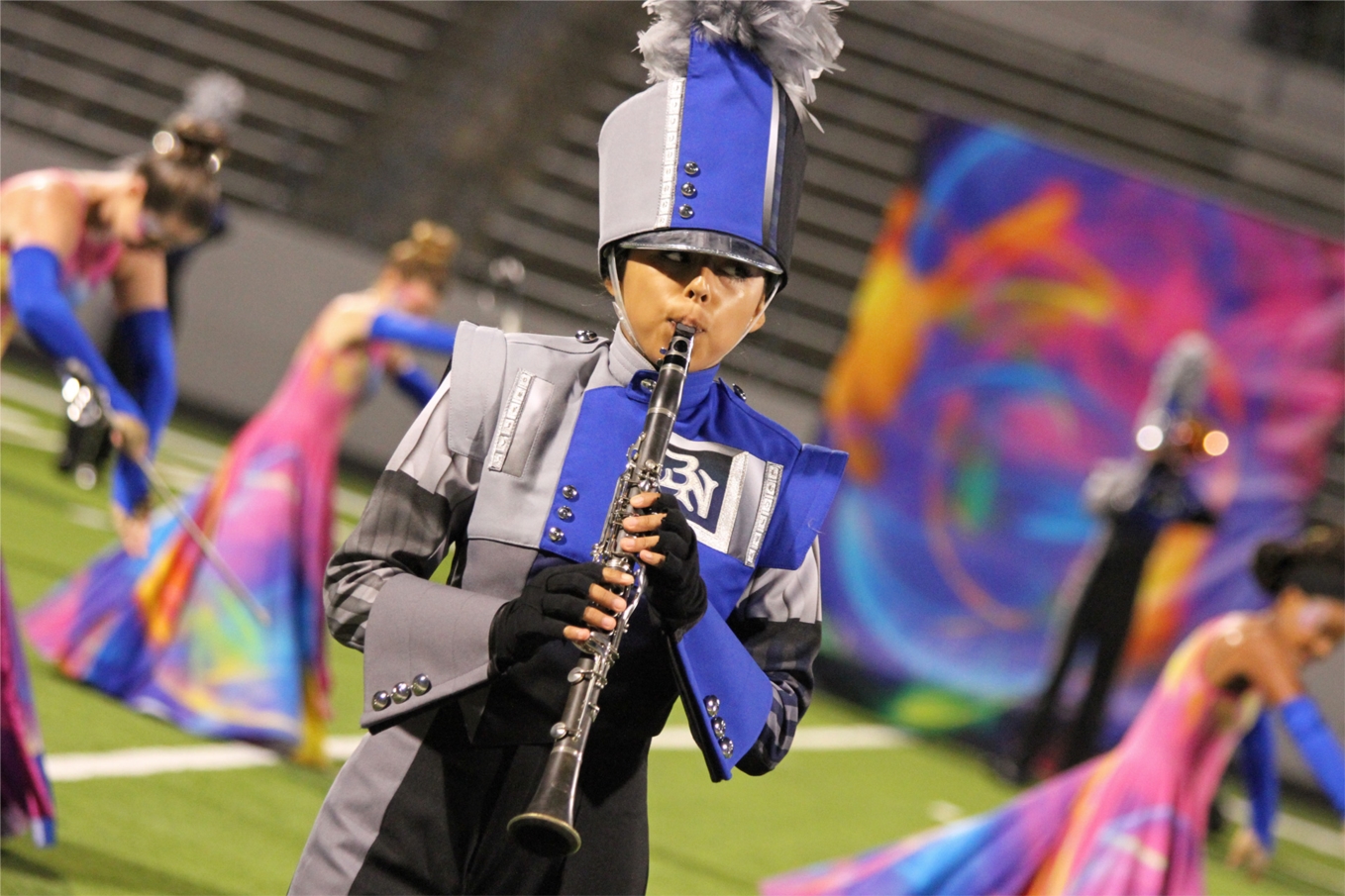 Members of the Byron Nelson High School band perform during their portion of the 2019 Northwest ISD Band Showcase. The 2019 show marked the second consecutive year all middle and high school bands from the district joined for a free showcase for friends, families and community members.