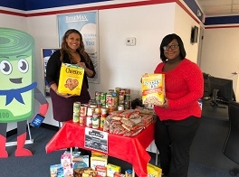 Every year we also hold a Company-wide Food Drive to help those in need in our local communities. Here is  our TitleMax team with their donations! 