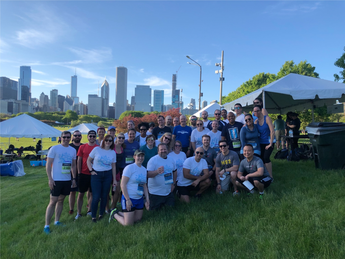 Walking, running, tent crewing - we’ll take on any challenge! Team Bounteous at the 2019 J.P. Morgan Corporate Challenge in Millennium Park.
