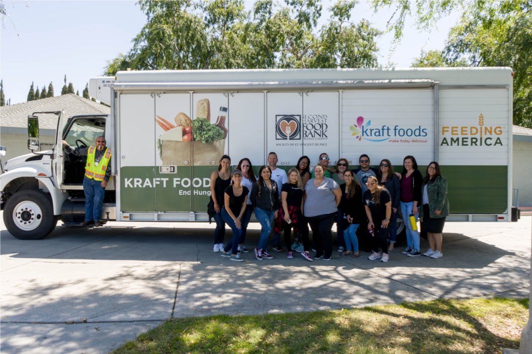 Through Second Harvest Food Bank of Orange Country's Mobile Pantry Program, Branded Group "adopted a pantry," bringing fresh food to those most in need. The Branded Group team unloaded and organized 7,655 pounds of food. 