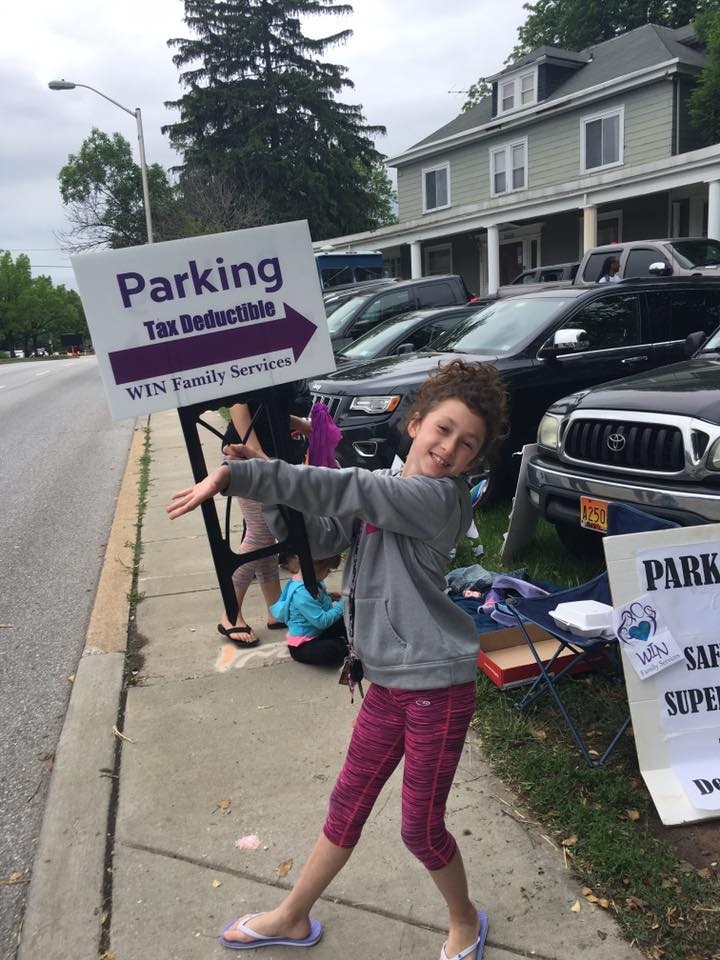 Every year, we park cars on our lot for Preakness. Even our staff's children help out!