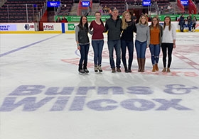 February 23, 2019 – Family Skate Night at Little Caesars Arena, home of the Detroit Red Wings. Employees and their families enjoyed an up-close look of our logo at center ice.