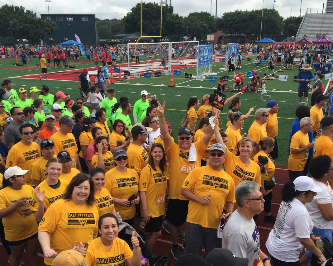 Employees at the 2019 Corporate Cup event.  