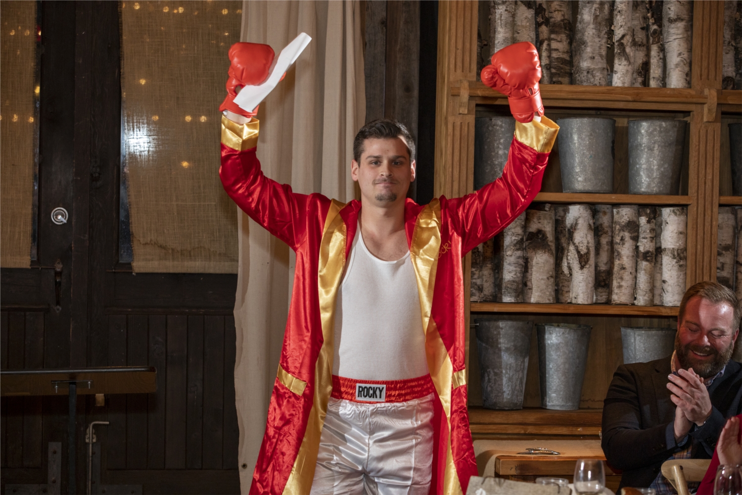 Each month, an employee is awarded with the "Rocky" - a sign of determination and grit in the face of challenges. At our Sales Conference, employee Matt Dolan dressed up as the Italian Stallion to recognize the 12 winners from 2019.
