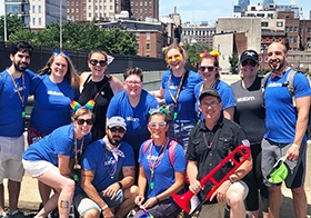 Slalom Philadelphia celebrates Pride Week with our parade-walking group! We walked with the Philadelphia Freedom Band, of which one of our Slalom colleagues is a performer. 