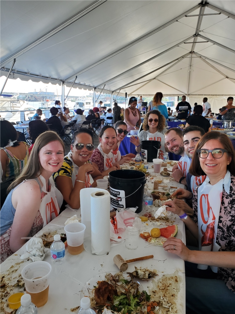 Sterne Kessler Company Crab Feast. Our employees enjoyed delicious food and sang karaoke!
