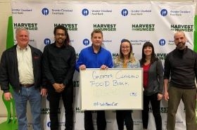 GARDINER Associates volunteer to help package food at the Greater Cleveland Food Bank.