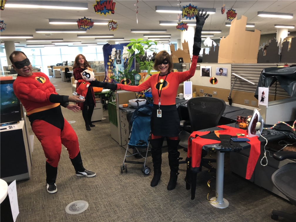 We work hard but know how to have some fun too. This group of SAP colleagues takes a break for some Halloween fun!