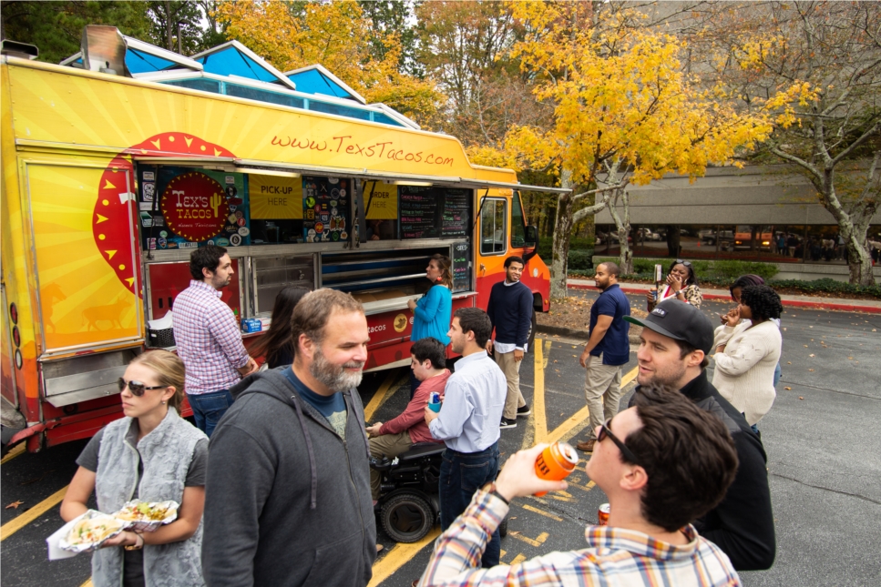 Who doesn't love a Taco Food Truck during the annual cornhole tournament.