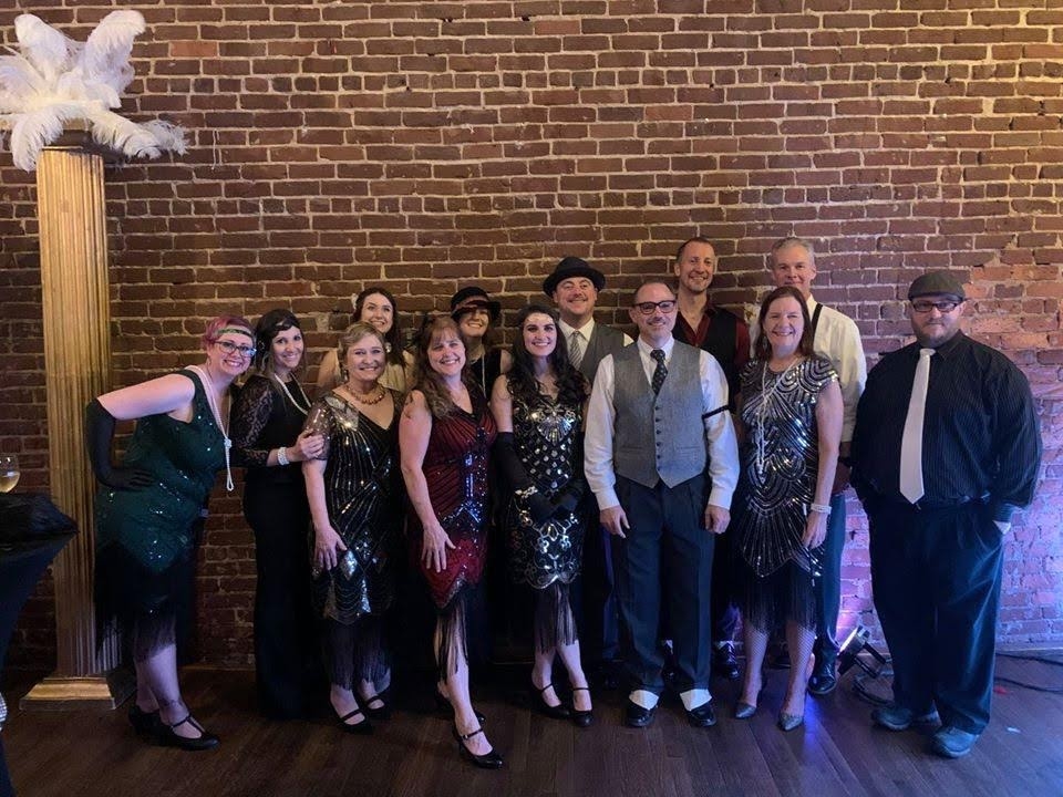 Gatsby-themed Christmas party 2019