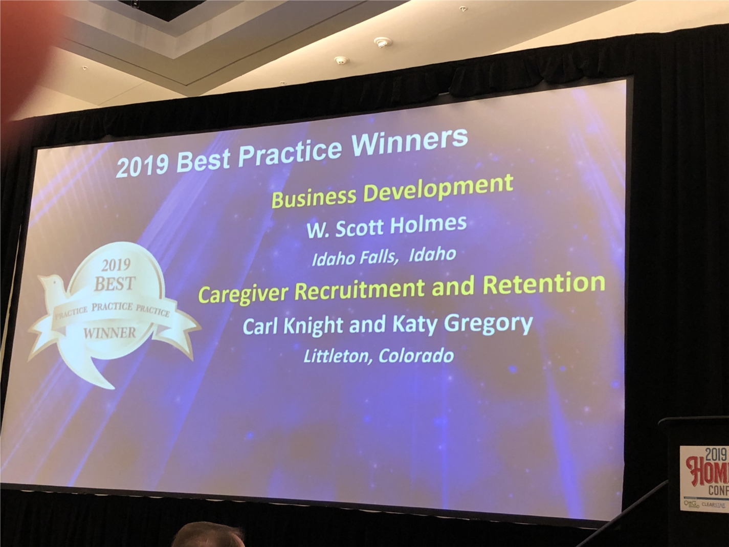 Visiting Angels of Littleton won the 2019 National Best Practices award for our Employee Mentor Program. 