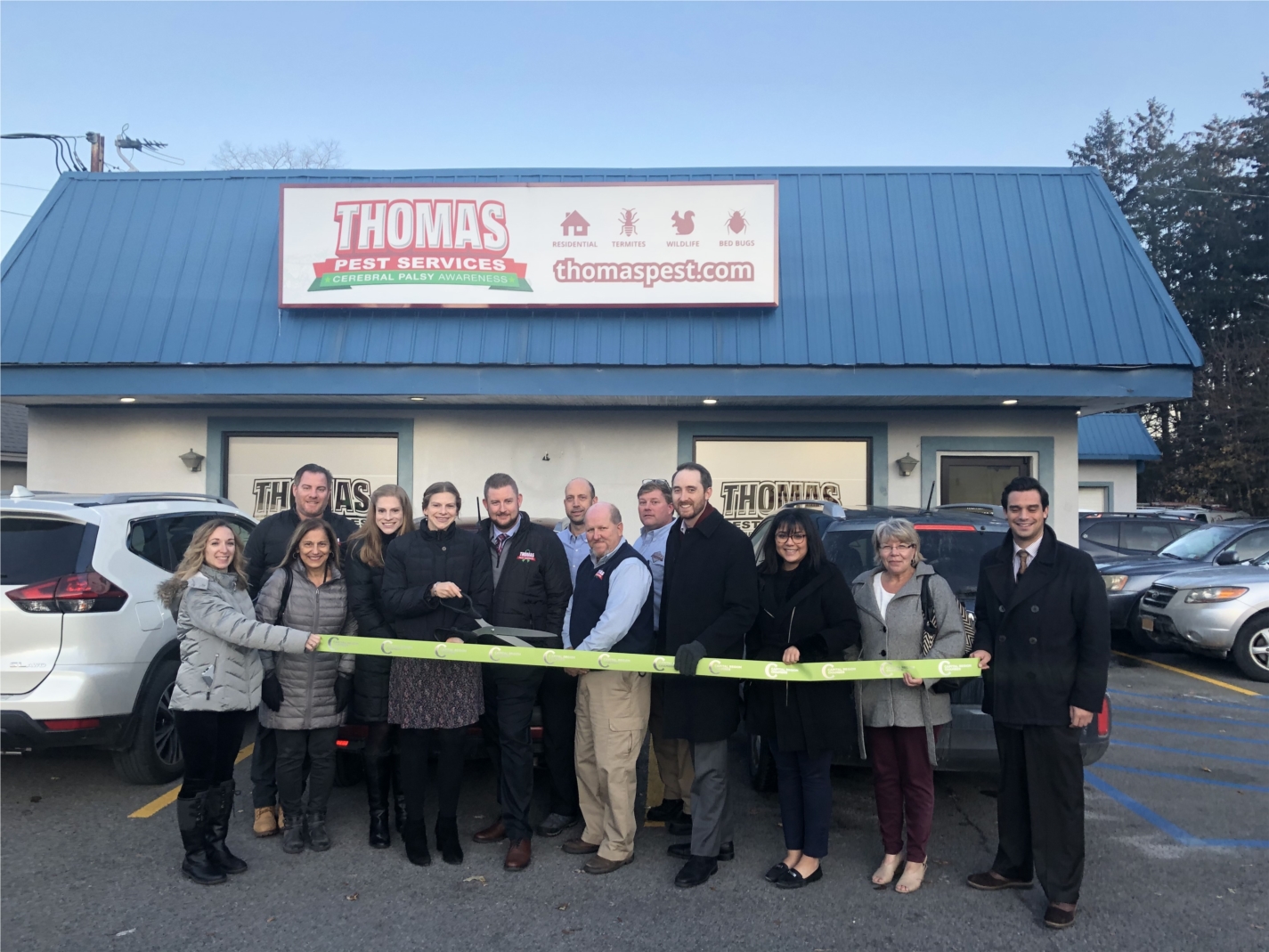 Associate Attorney Ryan Coyne was proud to attend and support the Capital Region Chamber Ribbon Cutting Ceremony for Thomas Pest Services new location in Rotterdam.