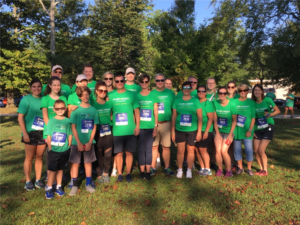 The Speak Up 5K is always a great event. Fahrenheit sponsors employees and their families. We come together for a great cause!