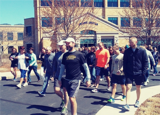 Over 200 associates take part in the annual "Steiner Stomp" with President/CEO, Kevin Steiner.