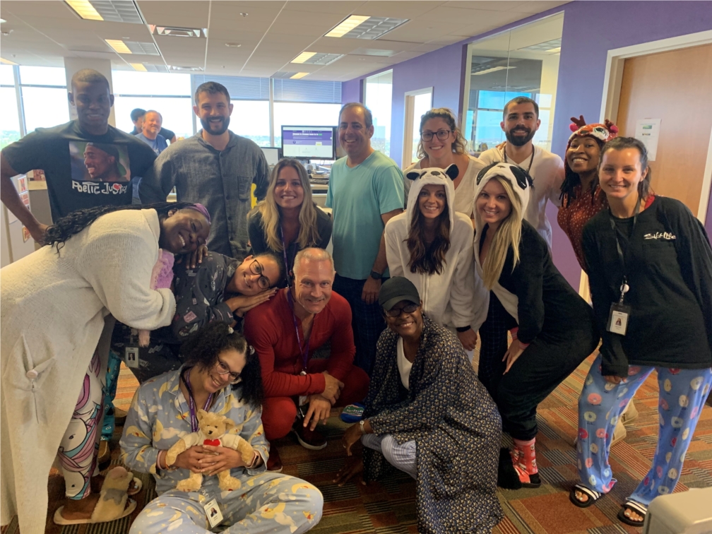 CompHealth celebrating national pajama day.