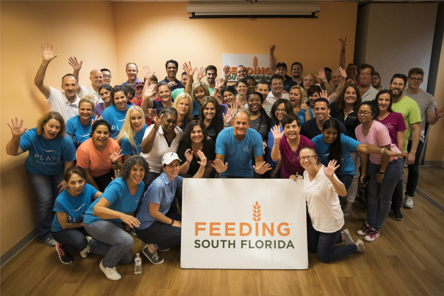 One of our favorite places to volunteer at, organizing and sorting food at Feeding South Florida.
