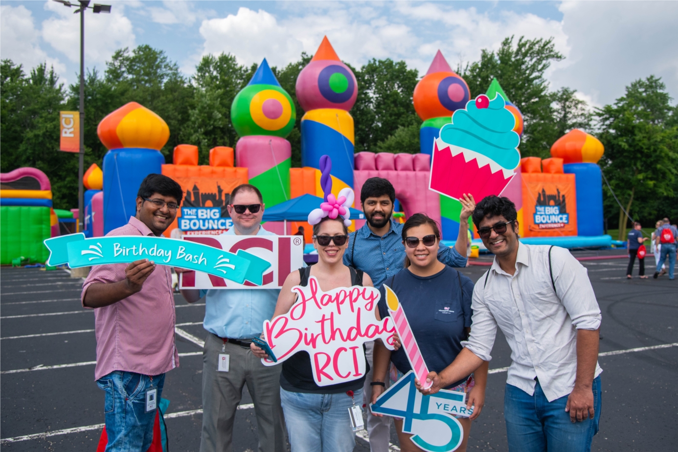 RCI Celebrated 45 years with a Birthday Bash and the world's largest bounce house!