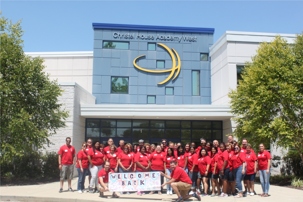 Over 100 RCI volunteers helped Christel House Academy teachers decorate classrooms and hallway bulletin boards to welcome students back for the new school year. 