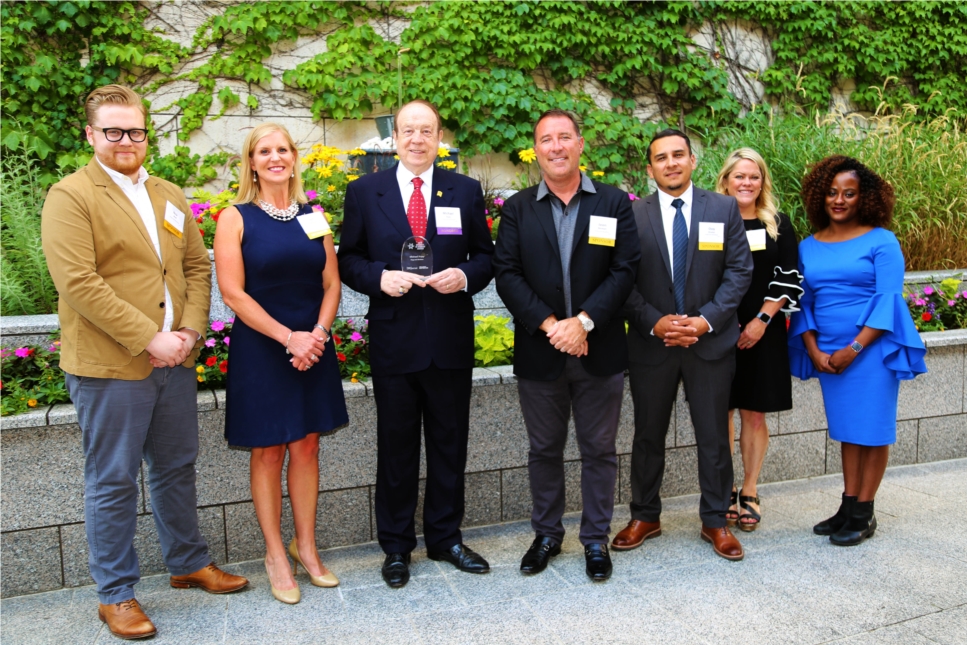 Hupy and Abraham employees at Diversity in Business Awards ceremony.