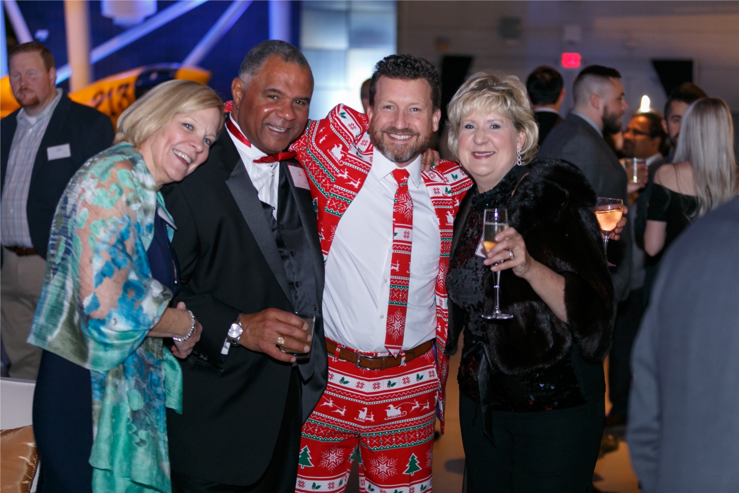 Our Holiday party at the Steven F. Udvar-Hazy Center, National Air and Space Museum