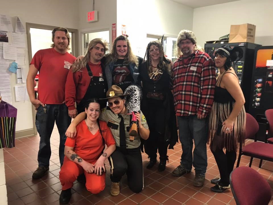Halloween, 2019:  Our employees having fun with a costume contest.