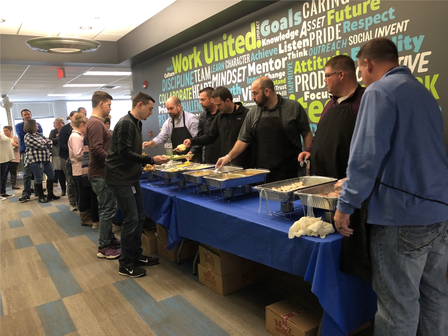 Serving Thanksgiving to our team