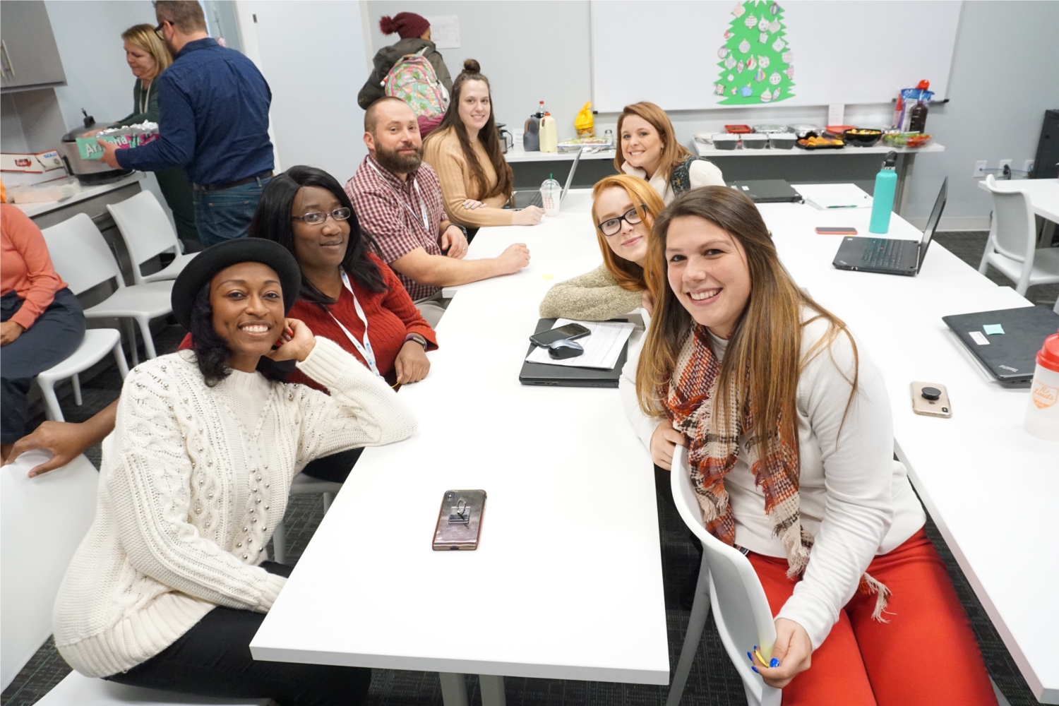 Our Richmond office took time out for a potluck and gift exchange this holiday season.  As you can see, our team really enjoy spending time together. 
 