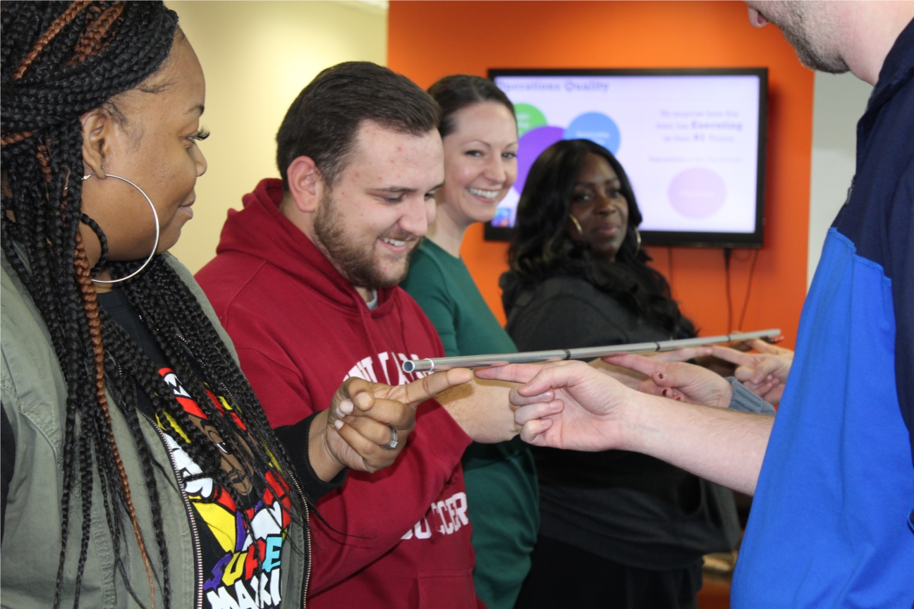 Claims Team Training with the Helium Stick